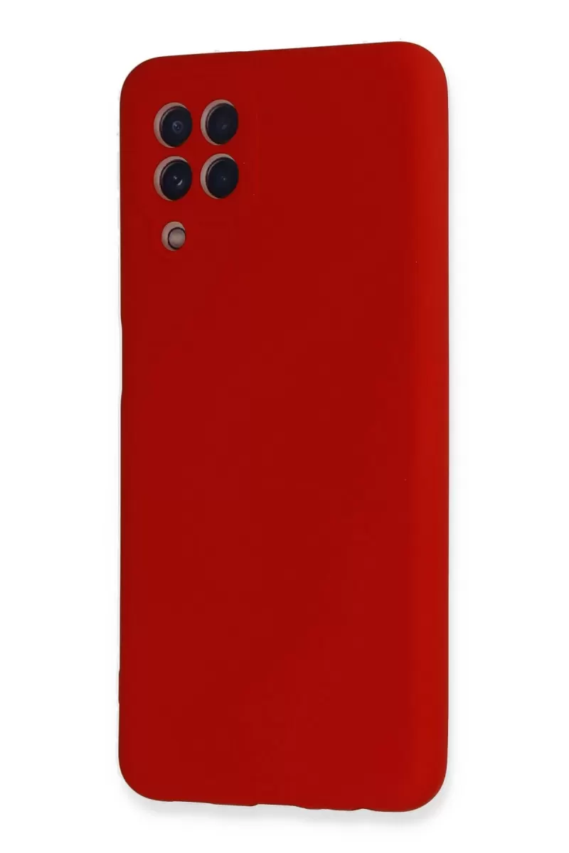 Newface Samsung Galaxy A22 Kılıf Nano içi Kadife Silikon - Kırmızı