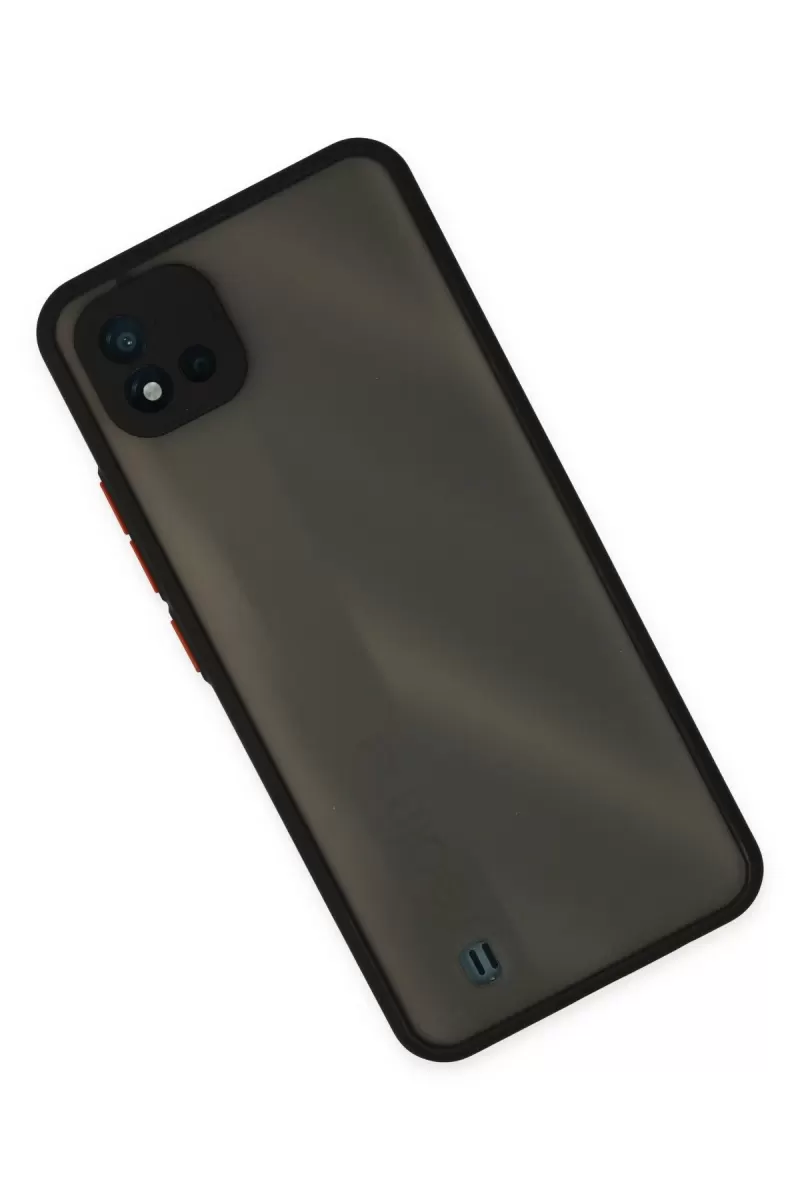 Newface Realme C11 2021 Kılıf Montreal Silikon Kapak - Siyah