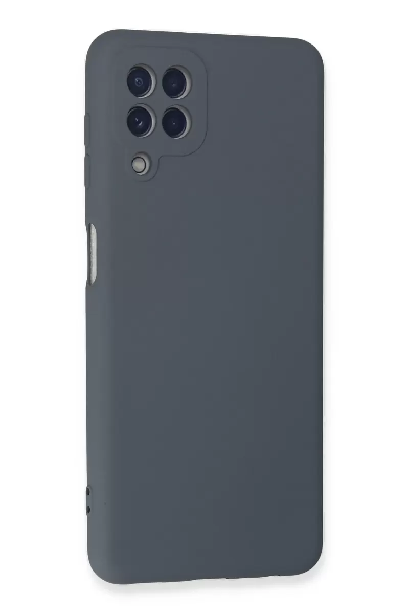 Newface Samsung Galaxy A22 Kılıf Nano içi Kadife Silikon - Gri