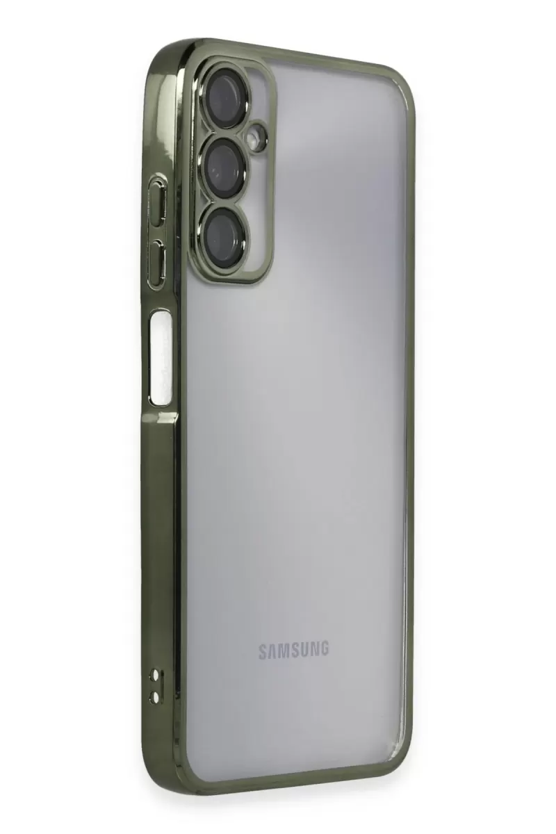 Newface Samsung Galaxy A05S Kılıf Razer Lensli Silikon - Yeşil