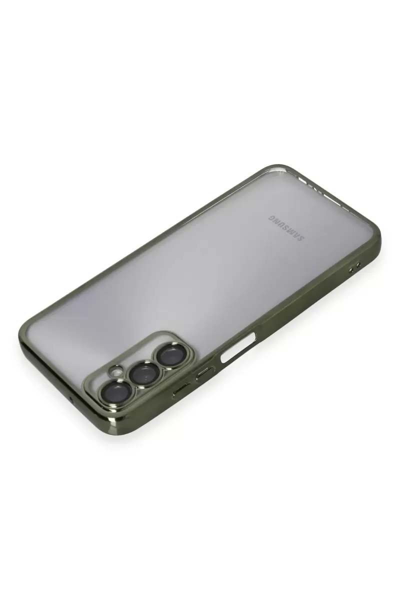 Newface Samsung Galaxy A05S Kılıf Razer Lensli Silikon - Yeşil