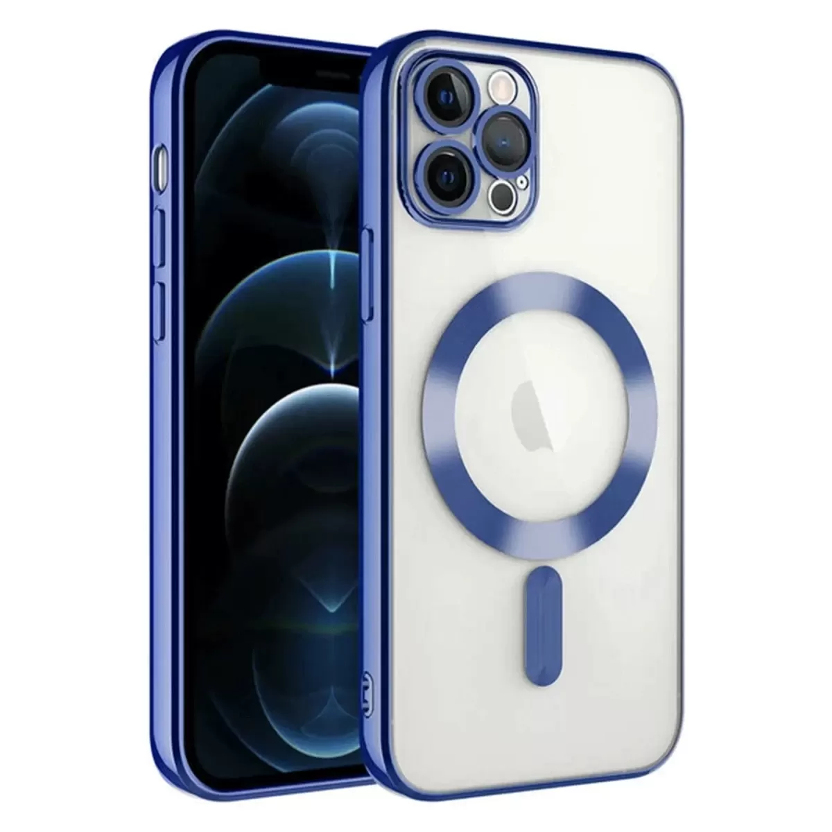 Newface Apple iPhone 14 Pro Max Kılıf Kross Magneticsafe Kapak - Lacivert