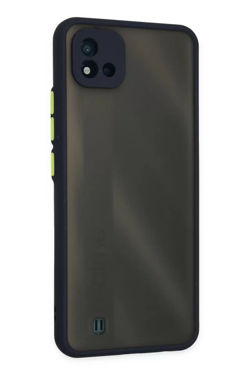 Newface Realme C11 2021 Kılıf Montreal Silikon Kapak - Lacivert