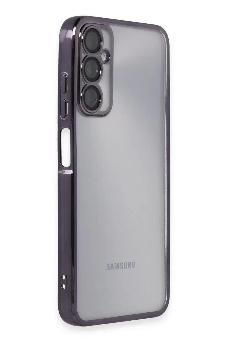 Newface Samsung Galaxy A05S Kılıf Razer Lensli Silikon - Mor