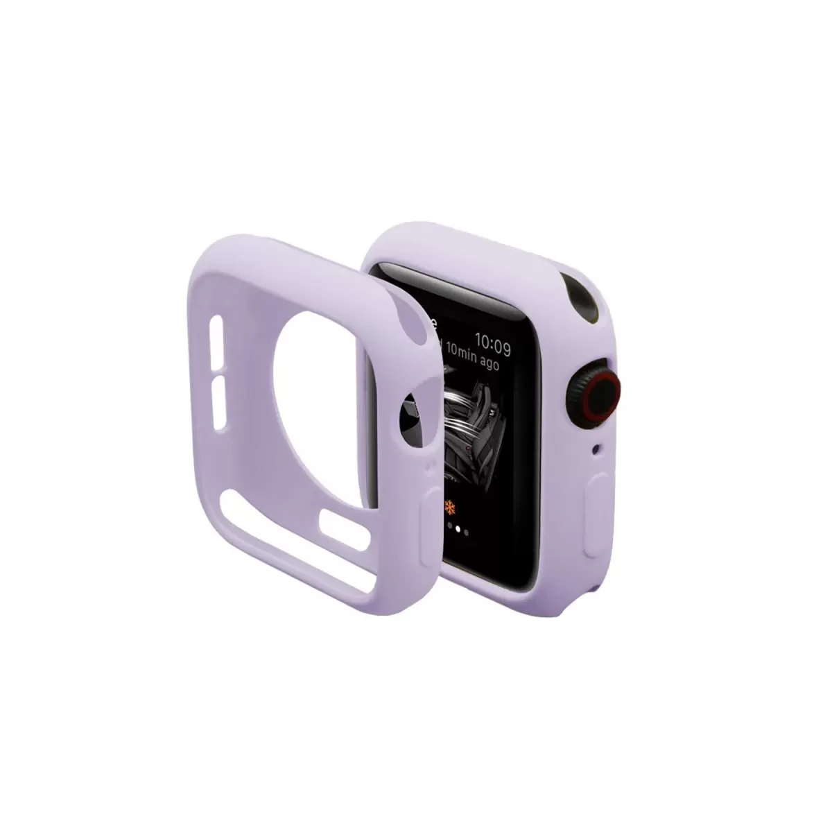 Newface Apple Watch 44mm Silikon Alt Kasa - Lila
