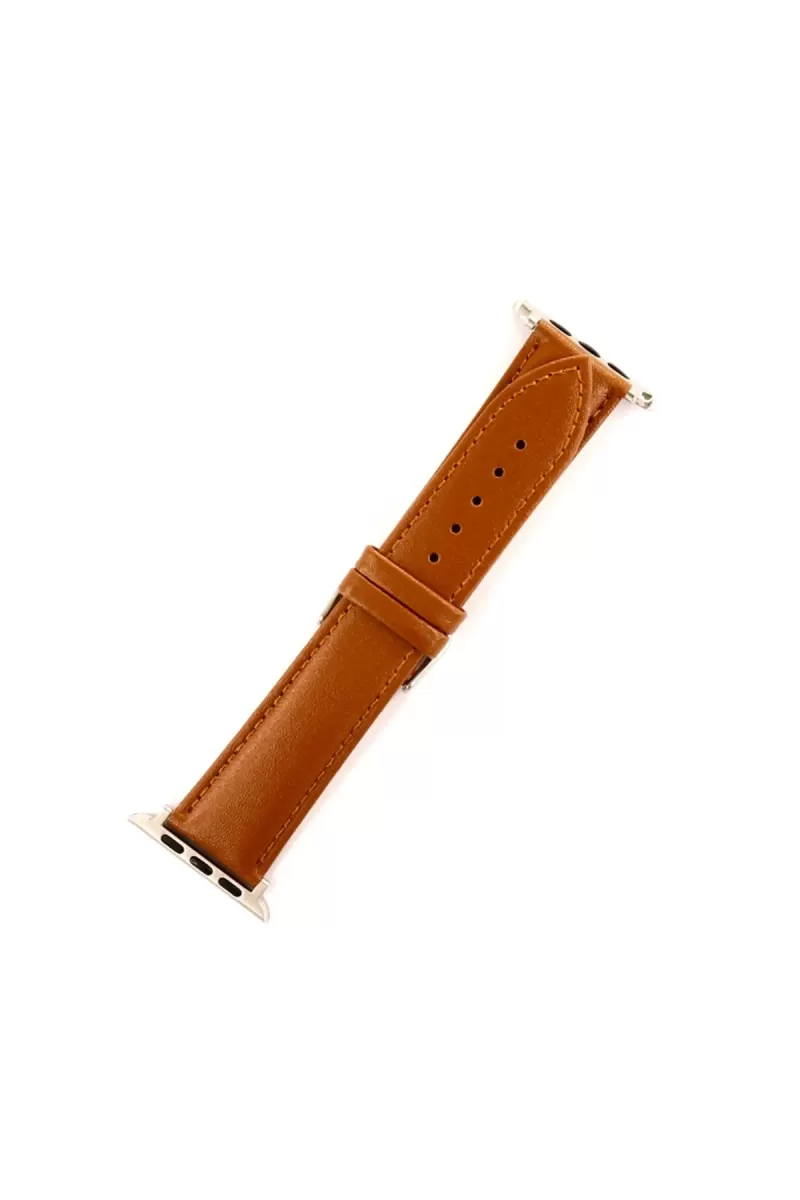 Newface Apple Watch 42mm NL26 Deri Kordon - Taba
