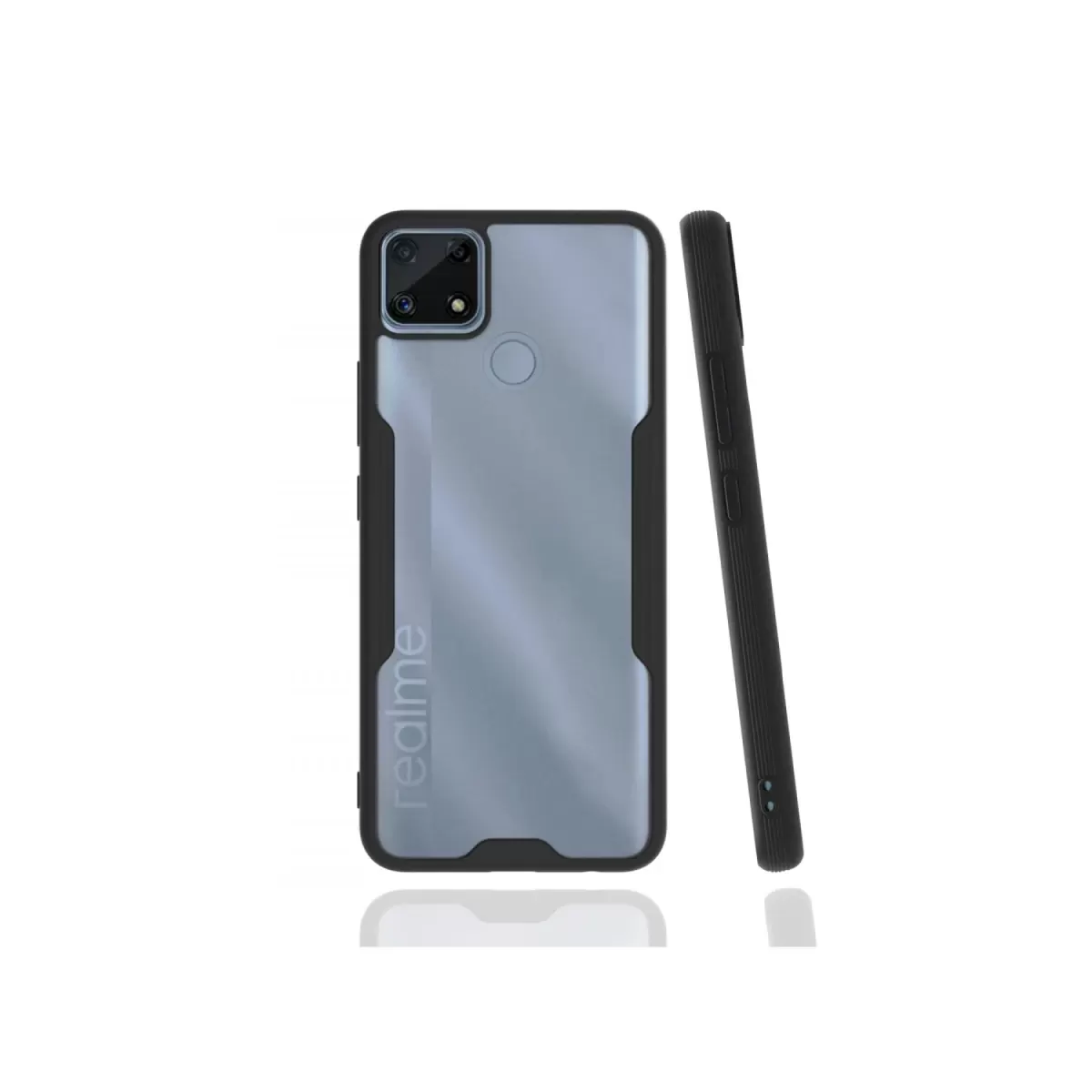 Newface Realme C25 Kılıf Platin Silikon - Siyah