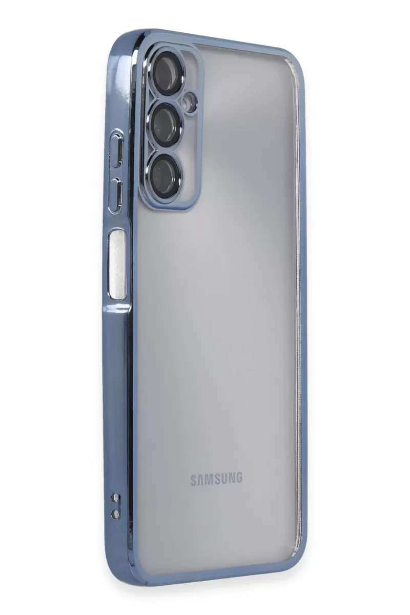 Newface Samsung Galaxy A05S Kılıf Razer Lensli Silikon - Açık Mavi