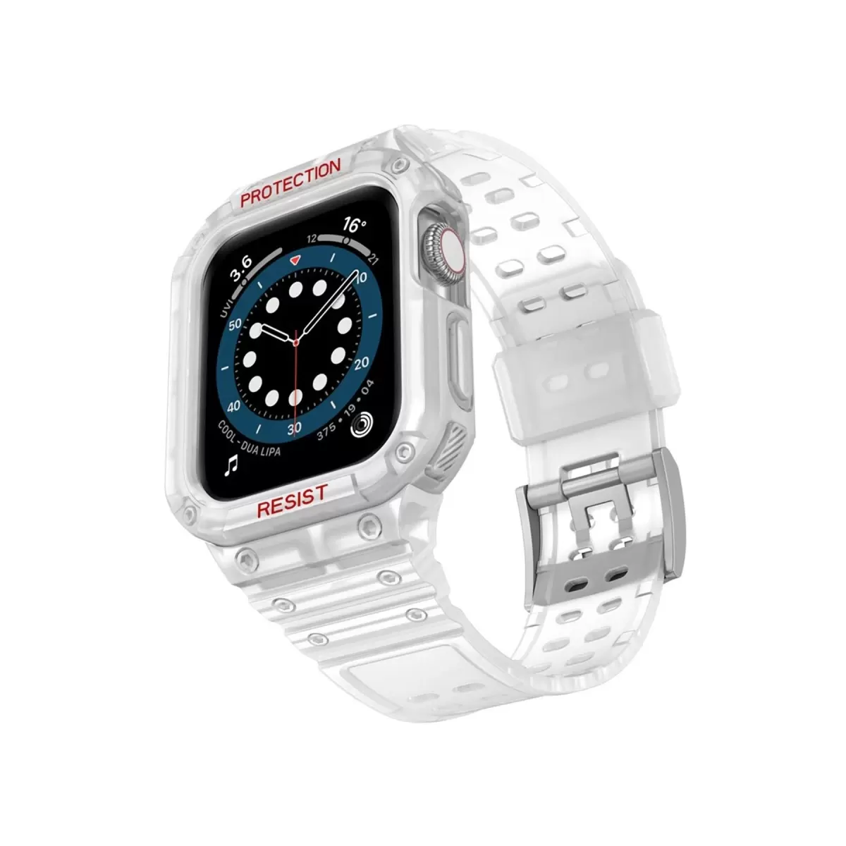 Newface Apple Watch 42mm KR401 Silikon Kordon - Şeffaf