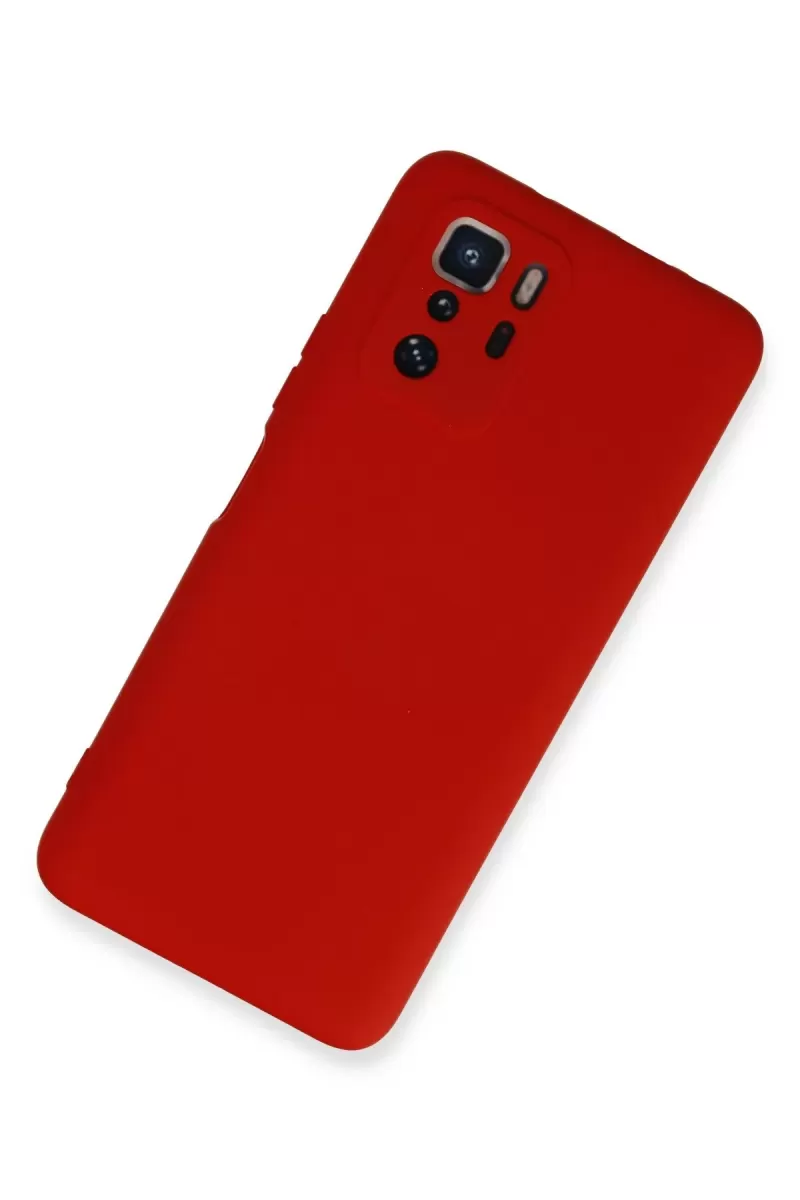 Newface Xiaomi Poco X3 GT Kılıf Nano içi Kadife Silikon - Kırmızı