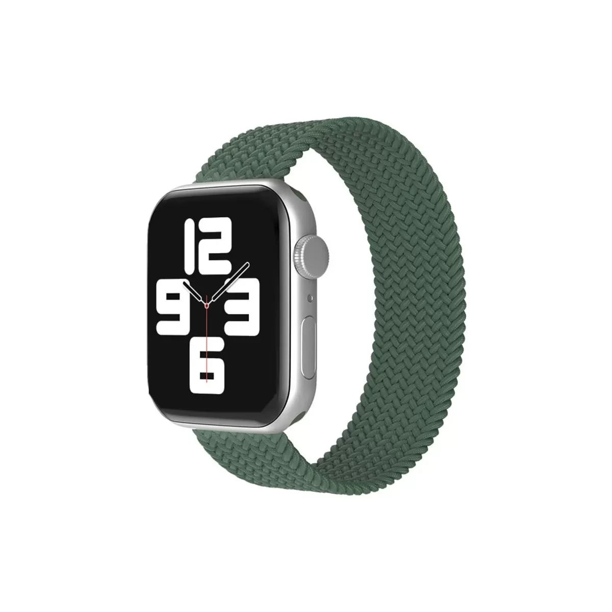 Newface Apple Watch 38mm Ayarlı Solo Silikon Kordon - Haki Yeşil