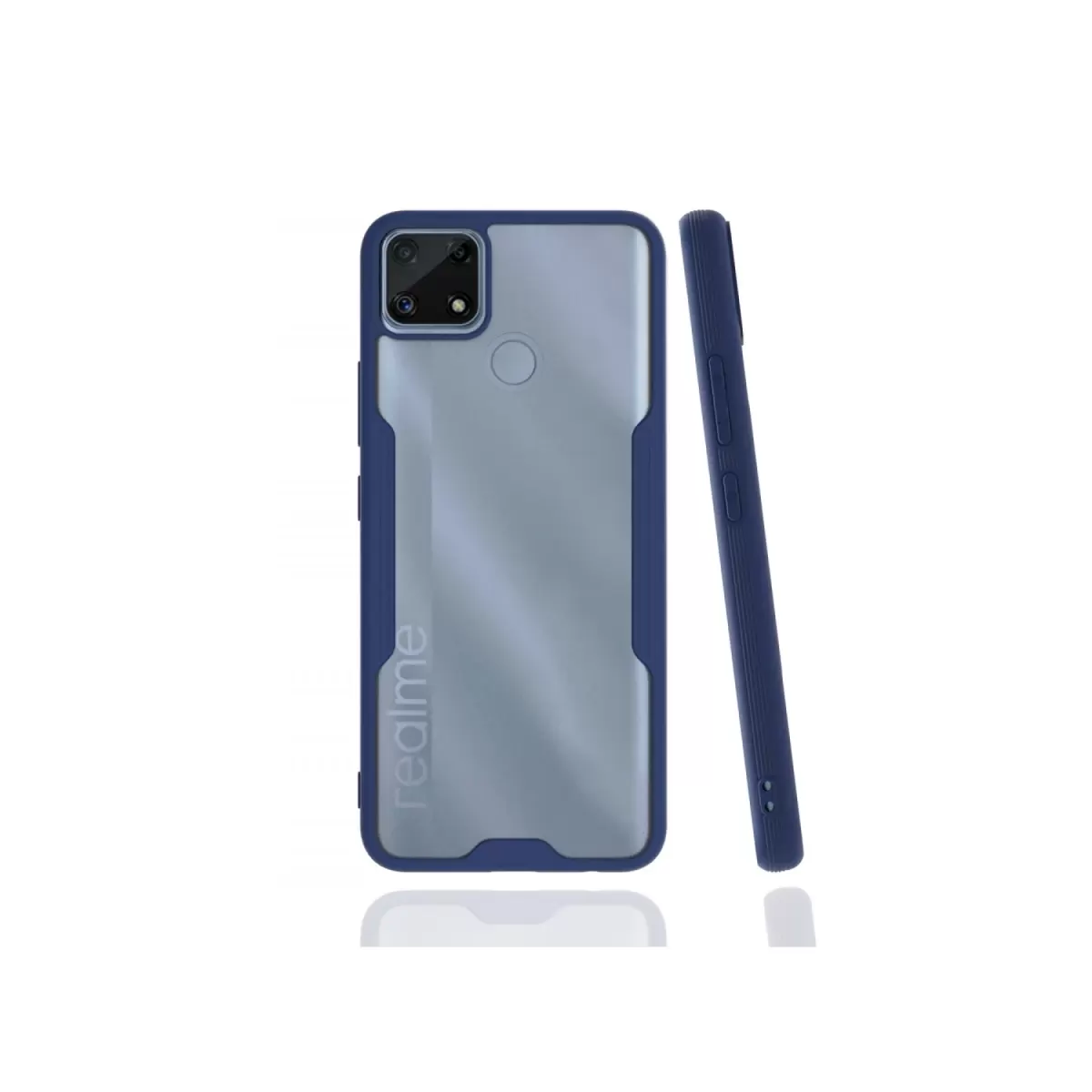 Newface Realme C25 Kılıf Platin Silikon - Lacivert