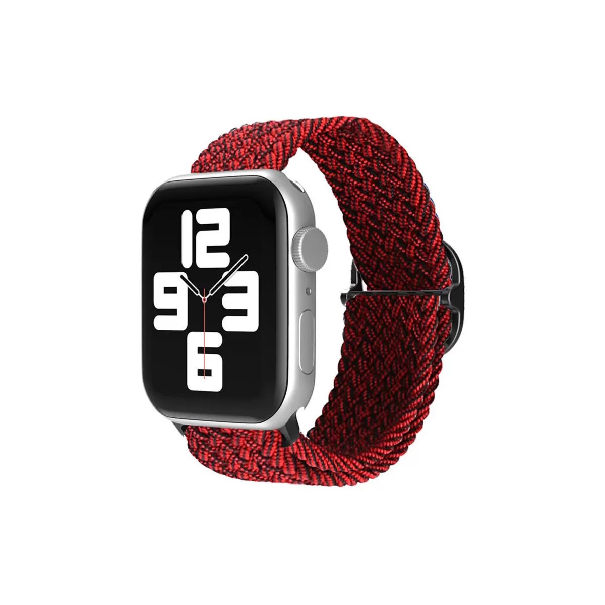 Newface Apple Watch 38mm Star Kordon - Siyah-Bordo