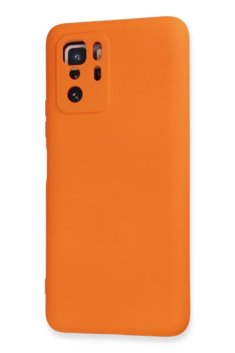 Newface Xiaomi Poco X3 GT Kılıf Nano içi Kadife Silikon - Turuncu