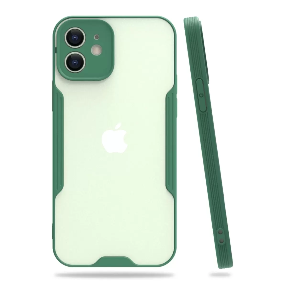 Newface Apple iPhone 12 Kılıf Platin Silikon - Yeşil