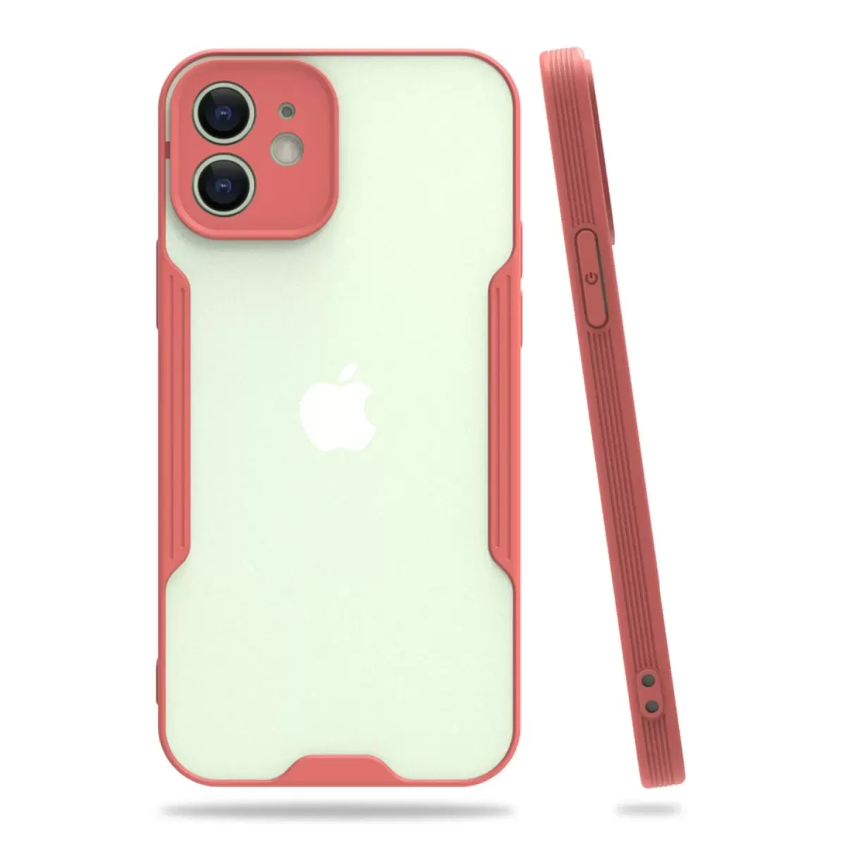 Newface Apple iPhone 12 Kılıf Platin Silikon - Pembe