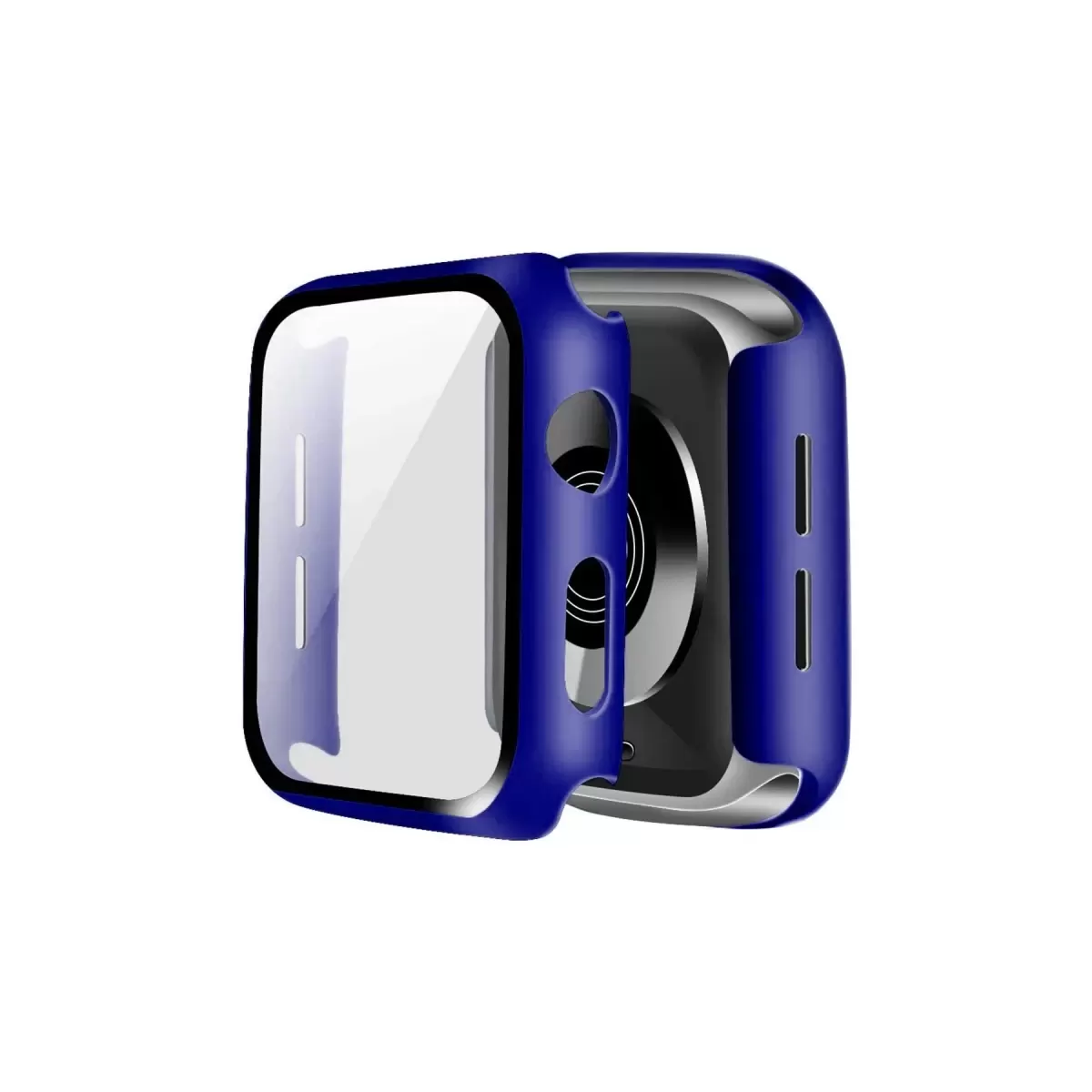 Newface Apple Watch 41mm Camlı Kasa Ekran Koruyucu - Lacivert