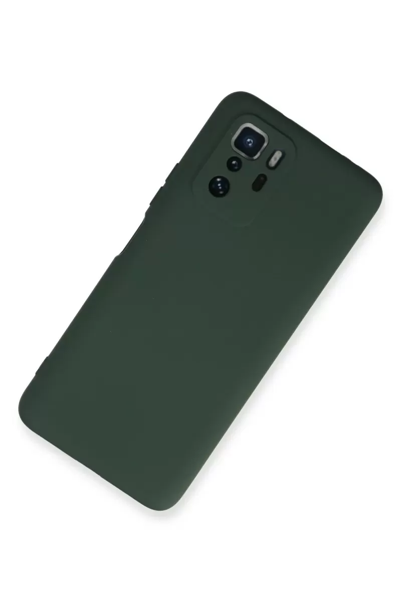 Newface Xiaomi Poco X3 GT Kılıf Nano içi Kadife Silikon - Koyu Yeşil