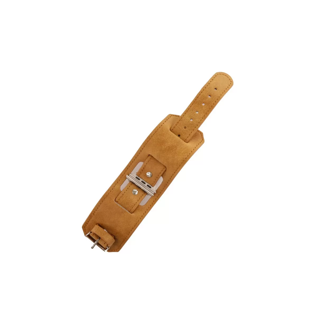 Newface Apple Watch 42mm NL17 Deri Kordon - Taba