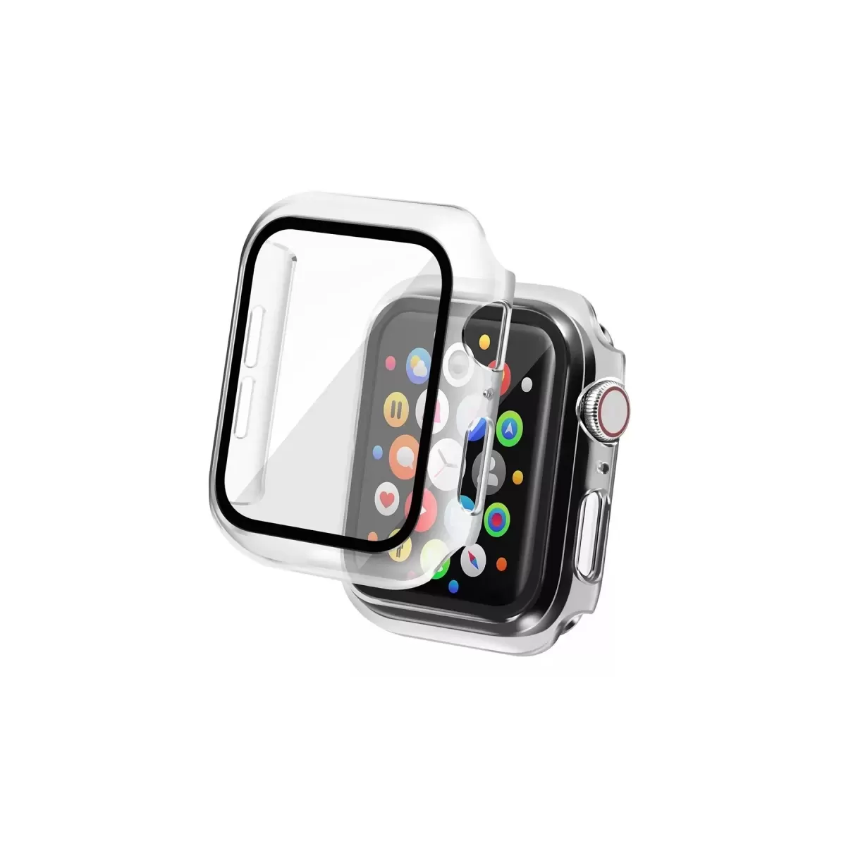 Newface Apple Watch 42mm Camlı Kasa Ekran Koruyucu - Şeffaf