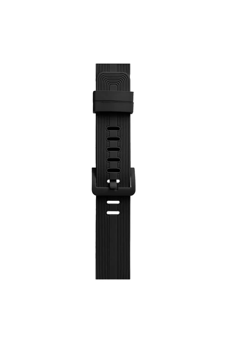 Newface Apple Watch 38mm KR408 Çizgili Silikon Kordon - Siyah