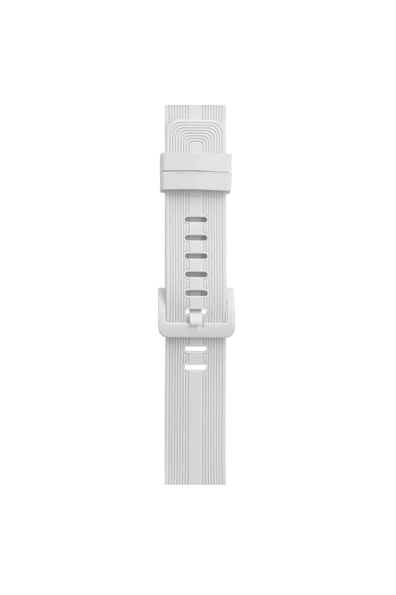 Newface Apple Watch 38mm KR408 Çizgili Silikon Kordon - Beyaz