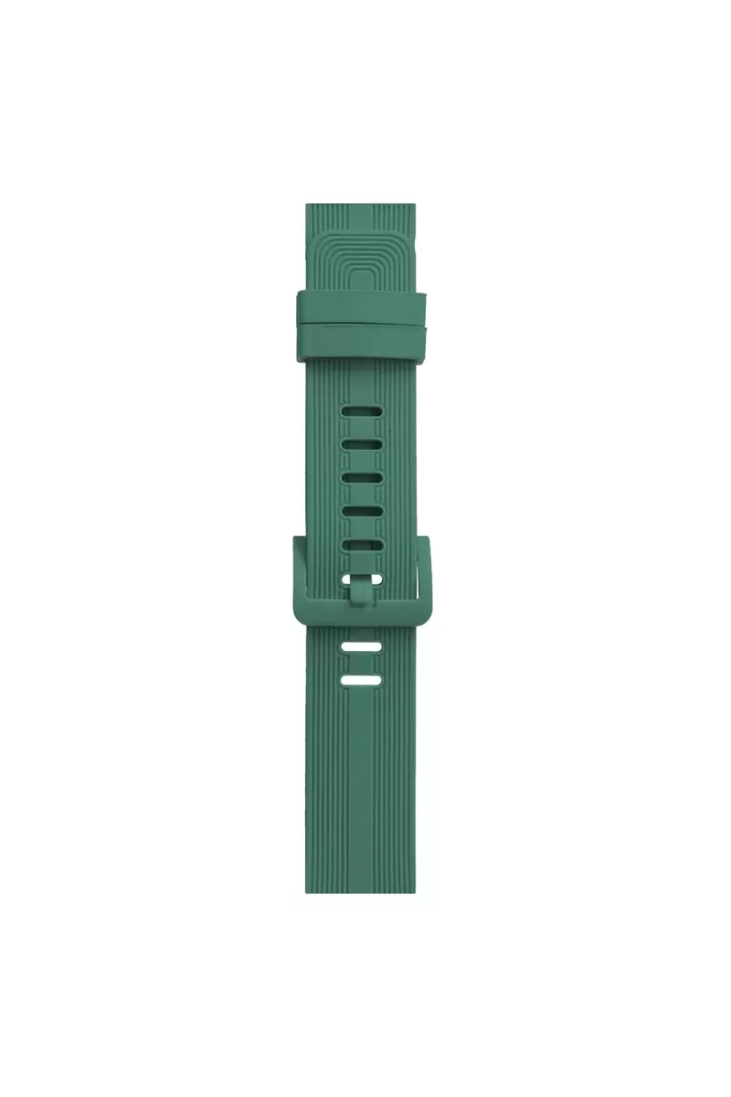 Newface Apple Watch 38mm KR408 Çizgili Silikon Kordon - Yeşil