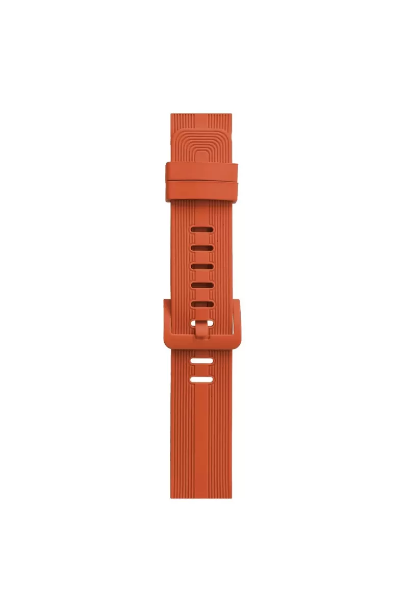Newface Apple Watch 38mm KR408 Çizgili Silikon Kordon - Turuncu