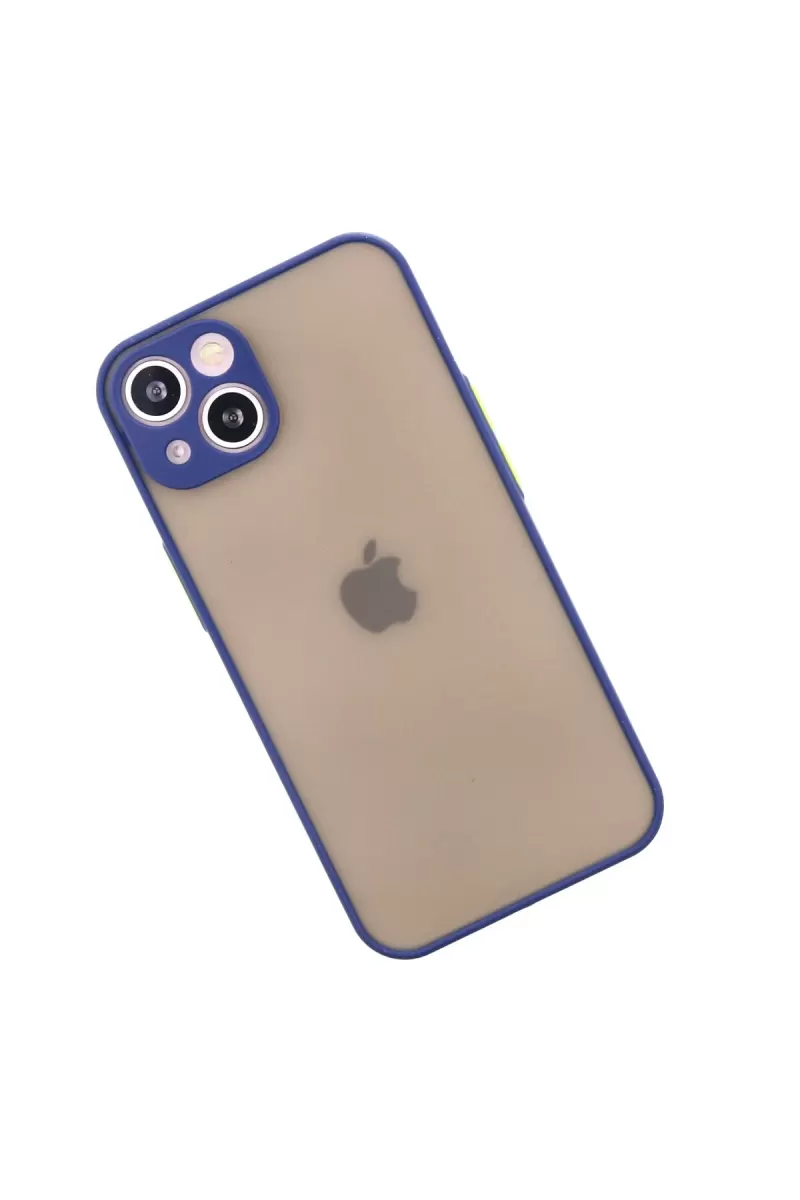 Newface Apple iPhone 13 Mini Kılıf Montreal Silikon Kapak - Lacivert