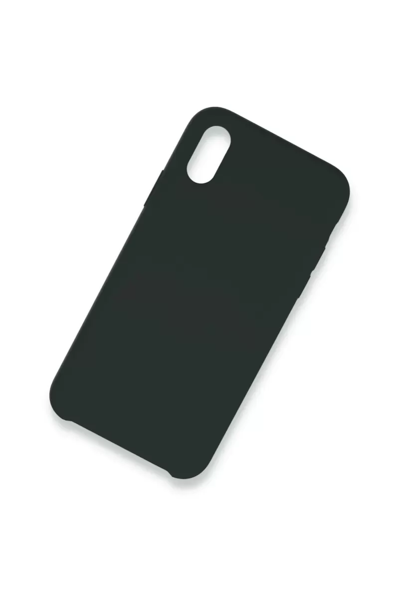 Newface Apple iPhone XS Max Kılıf Lansman Legant Silikon - Koyu Yeşil