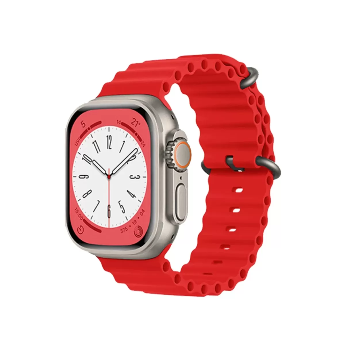 Newface Apple Watch 38mm Ocean Kordon - Kırmızı