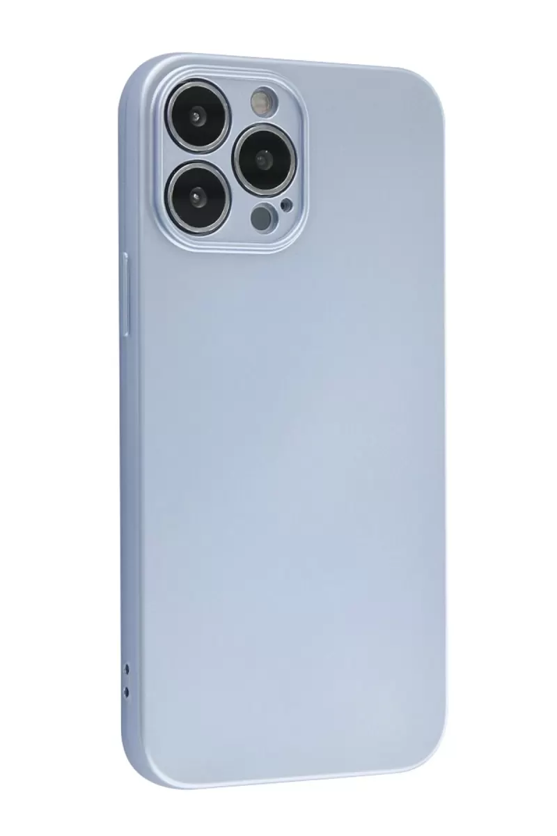 Newface Apple iPhone 13 Pro Kılıf Nano içi Kadife Silikon - Sky Blue