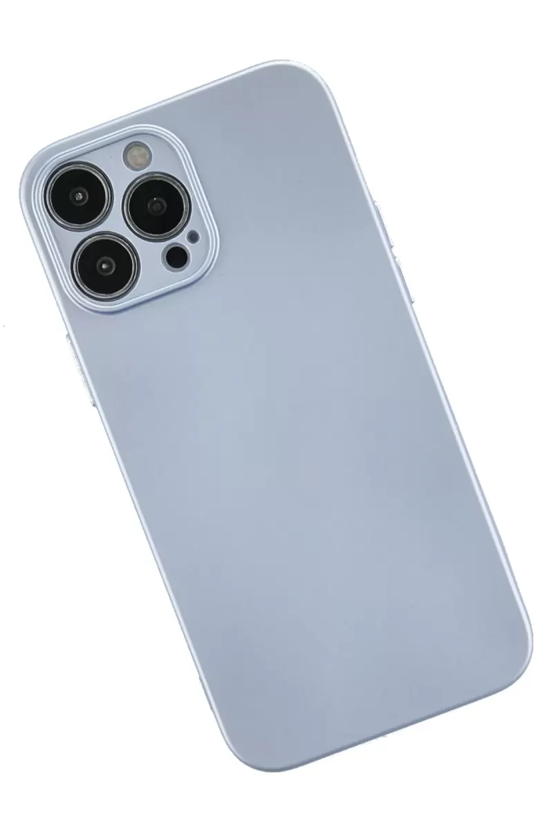Newface Apple iPhone 13 Pro Kılıf Nano içi Kadife Silikon - Sky Blue