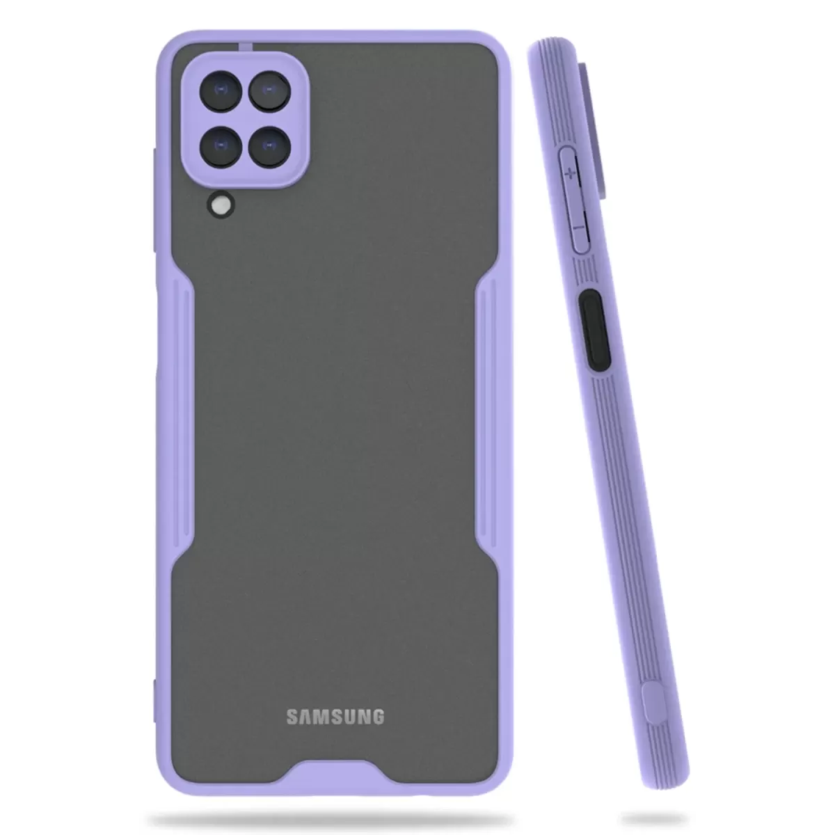 Newface Samsung Galaxy A22 Kılıf Platin Silikon - Lila
