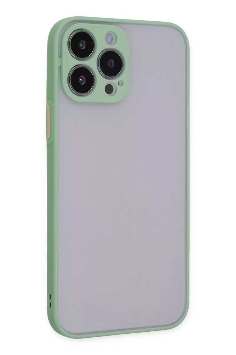Newface Apple iPhone 13 Pro Kılıf Montreal Silikon Kapak - Turkuaz