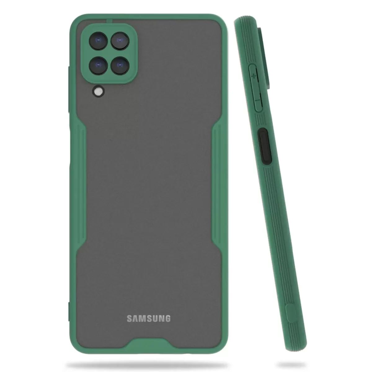 Newface Samsung Galaxy A22 Kılıf Platin Silikon - Yeşil