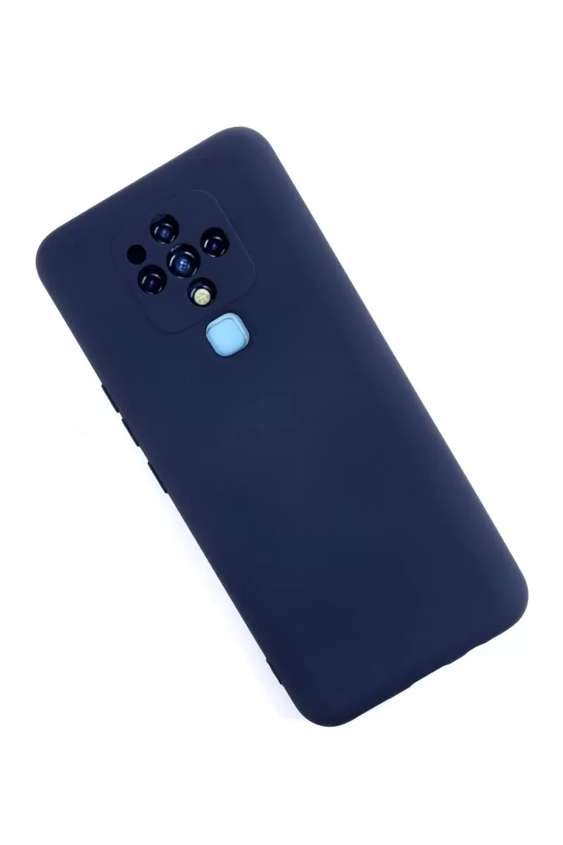 Newface Tecno Camon 16 Kılıf Nano içi Kadife Silikon - Lacivert