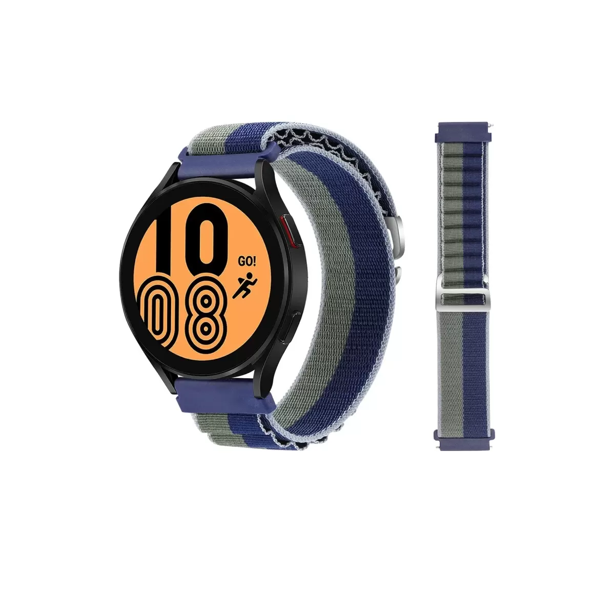 Newface Watch 20mm KR410 Kumaş Kordon - Lacivert-Yeşil