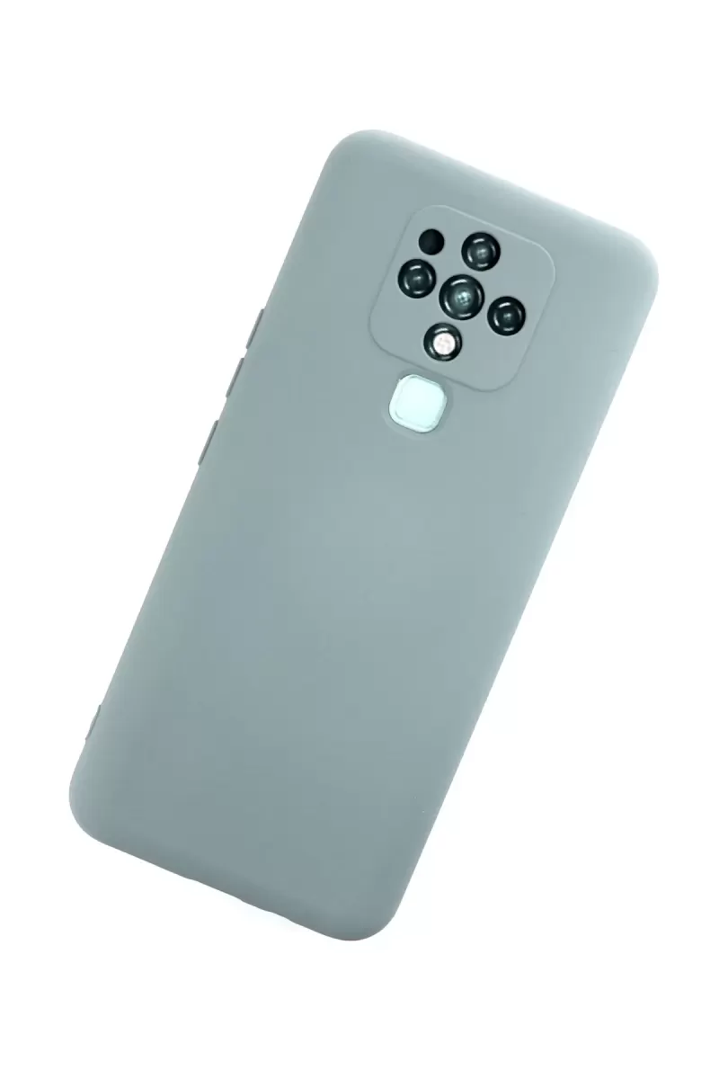Newface Tecno Camon 16 Kılıf Nano içi Kadife Silikon - Buz Mavisi
