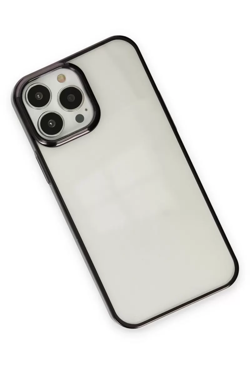 Newface Apple iPhone 13 Pro Max Kılıf Element Silikon - Siyah