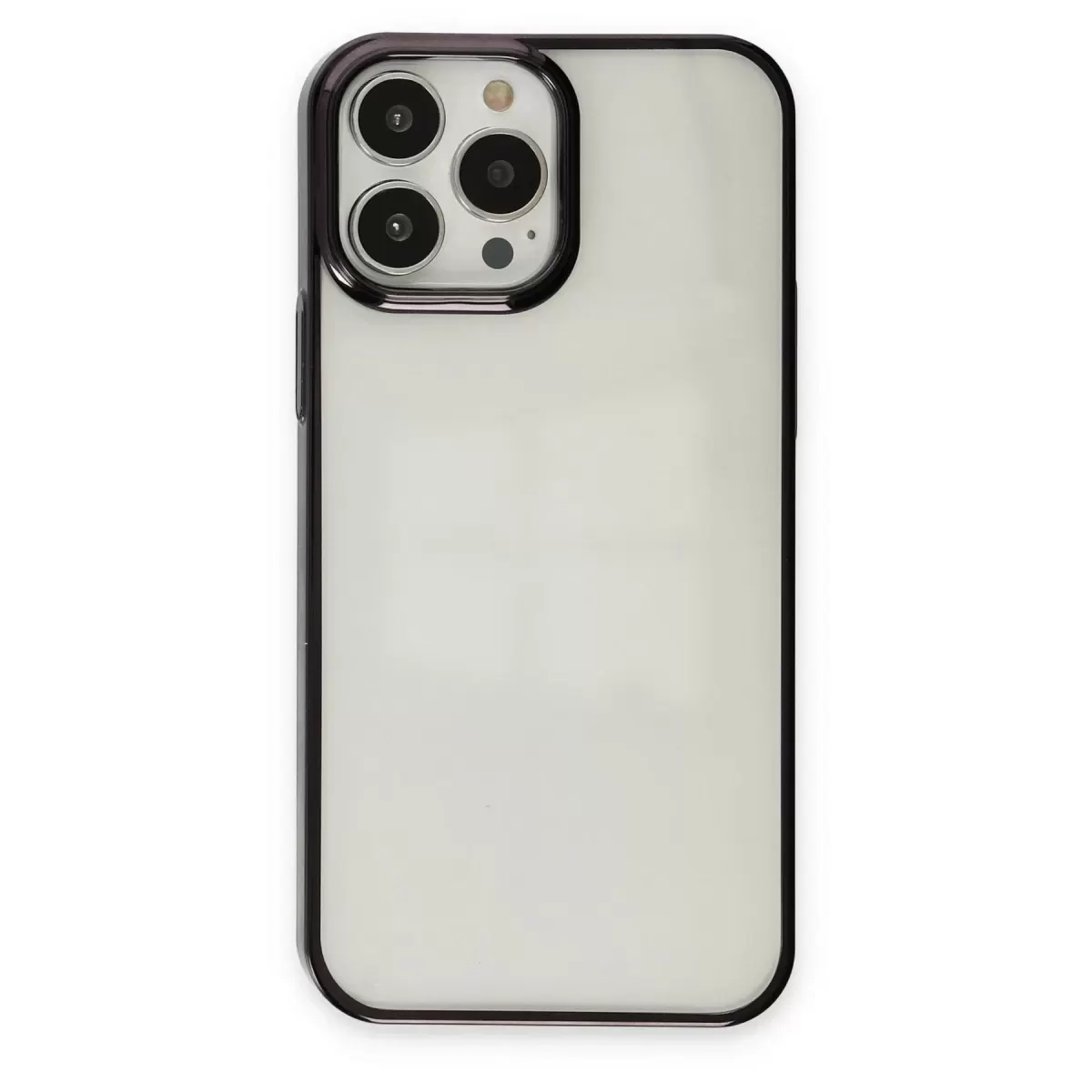 Newface Apple iPhone 13 Pro Max Kılıf Element Silikon - Siyah
