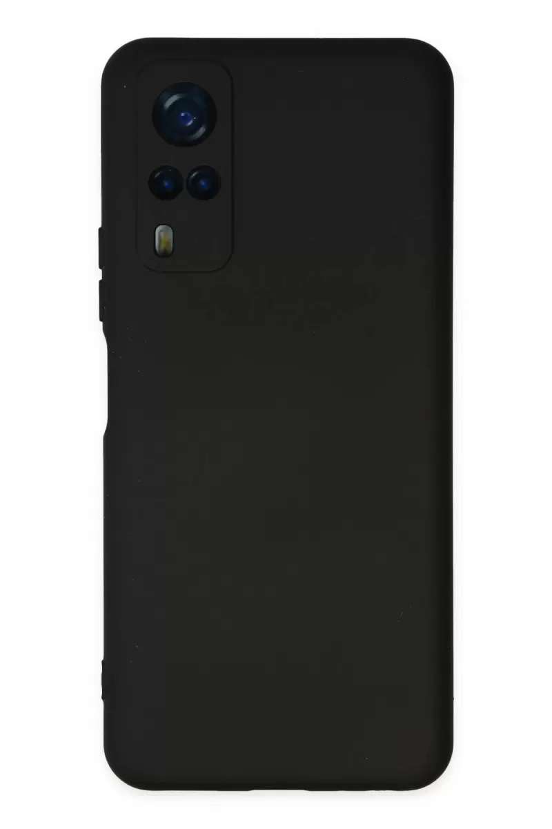 Newface Vivo Y53S Kılıf Nano içi Kadife Silikon - Siyah