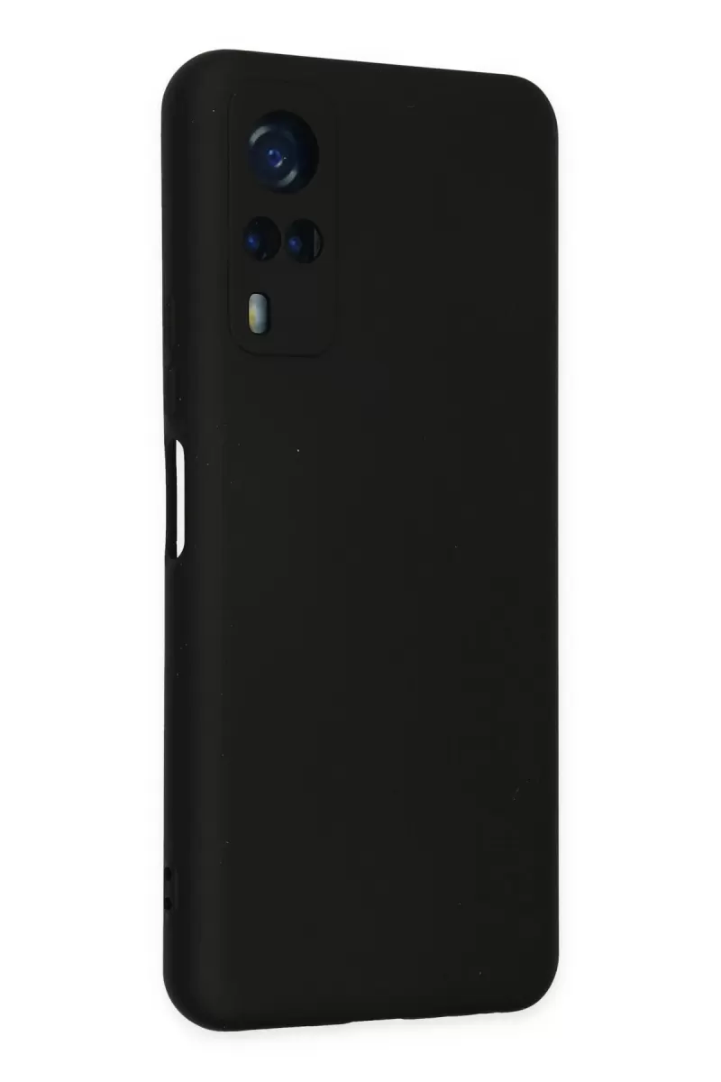 Newface Vivo Y53S Kılıf Nano içi Kadife Silikon - Siyah