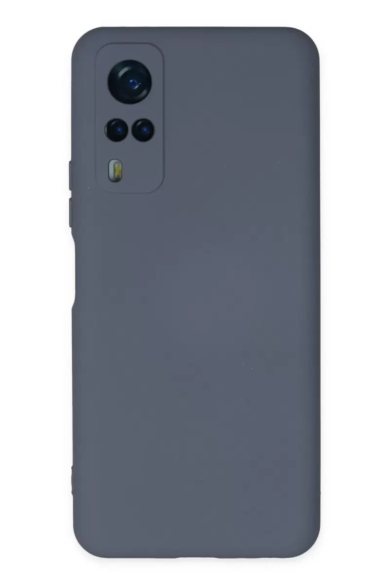 Newface Vivo Y53S Kılıf Nano içi Kadife Silikon - Gri