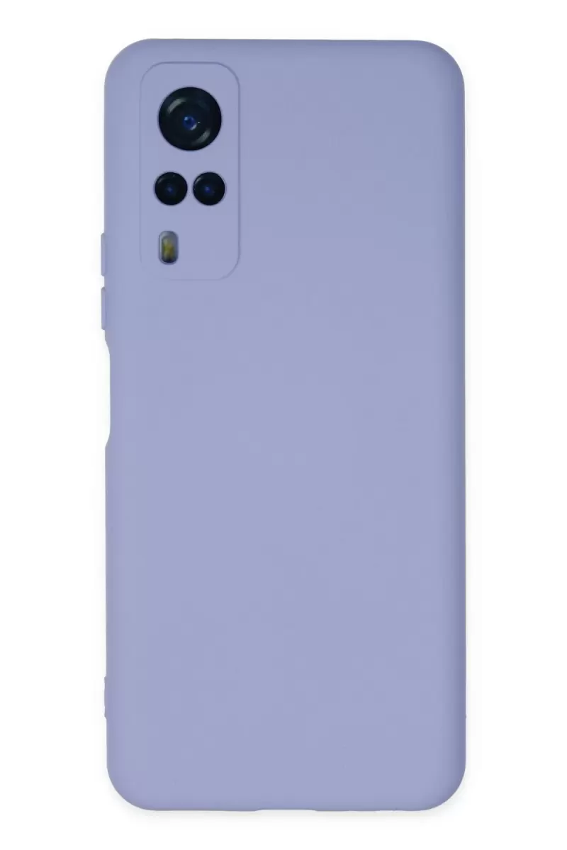 Newface Vivo Y53S Kılıf Nano içi Kadife Silikon - Lila