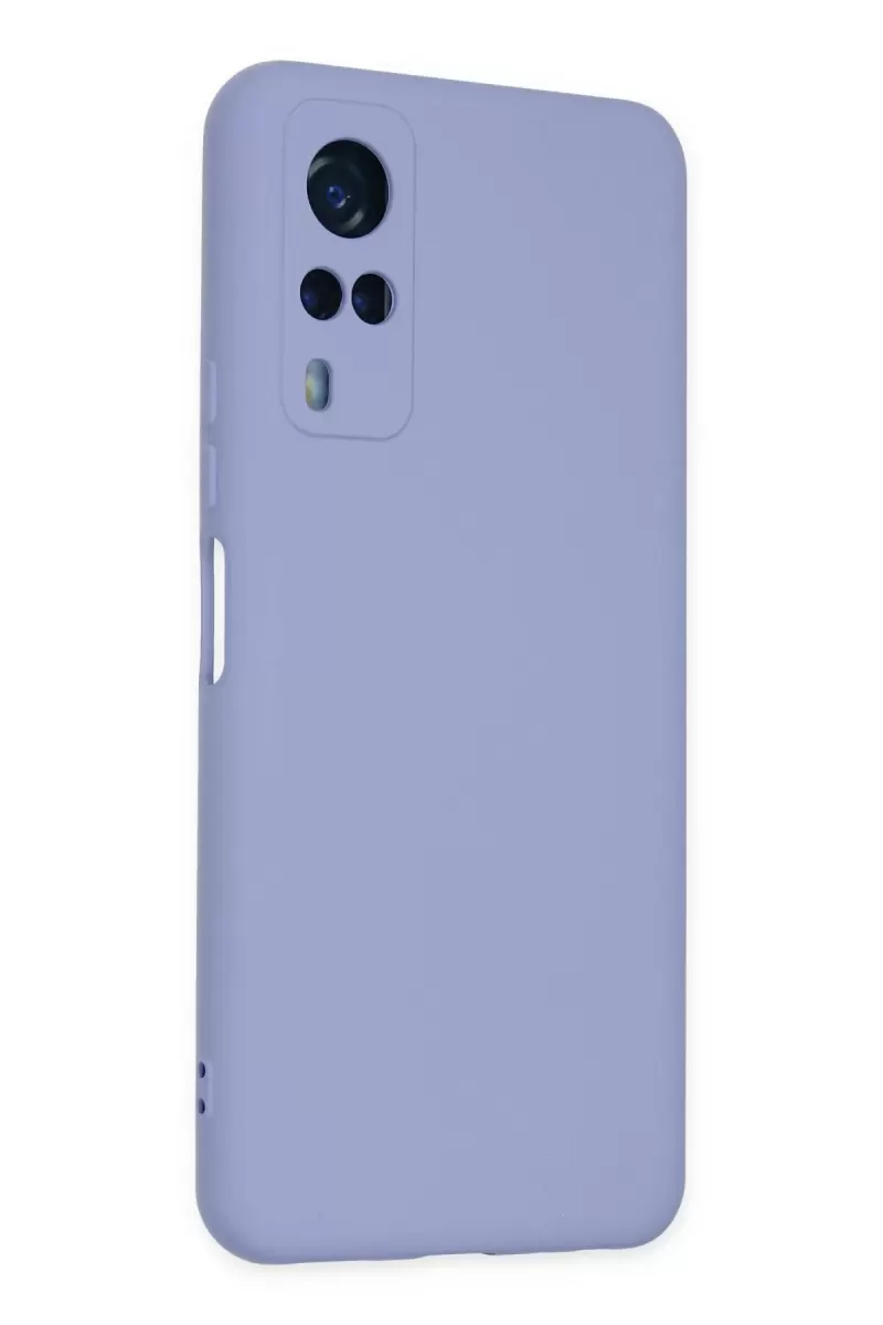 Newface Vivo Y53S Kılıf Nano içi Kadife Silikon - Lila