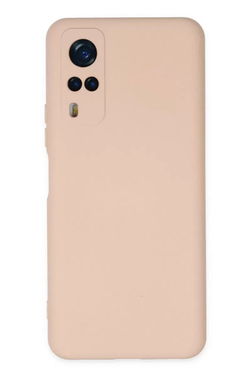 Newface Vivo Y53S Kılıf Nano içi Kadife Silikon - Pudra