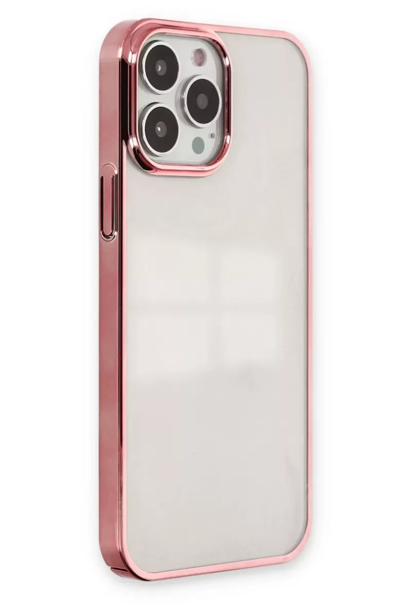 Newface Apple iPhone 13 Pro Max Kılıf Element Silikon - Pembe
