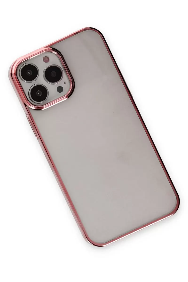 Newface Apple iPhone 13 Pro Max Kılıf Element Silikon - Pembe