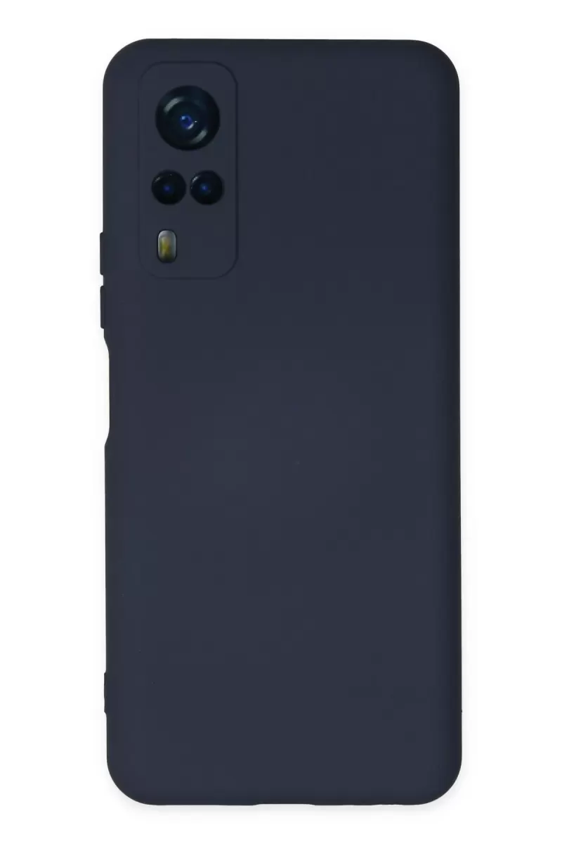 Newface Vivo Y53S Kılıf Nano içi Kadife Silikon - Lacivert